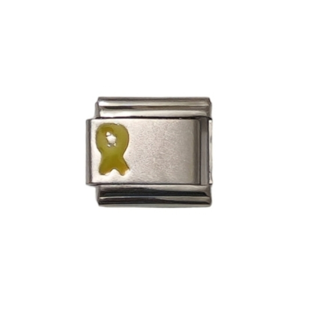 Italian Charmlink for Italian Charm‎ Bracelet 🎗Suicide Prevention Awareness 9mm